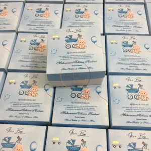 Baby Boy Announcement Cardboard Sweet Box